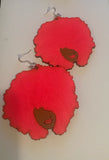 Afro Queen Earrings - Hand Painted